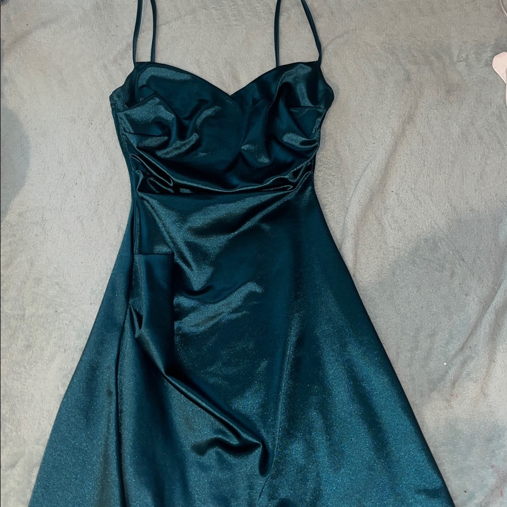 Windsor Strapless Teal Dress